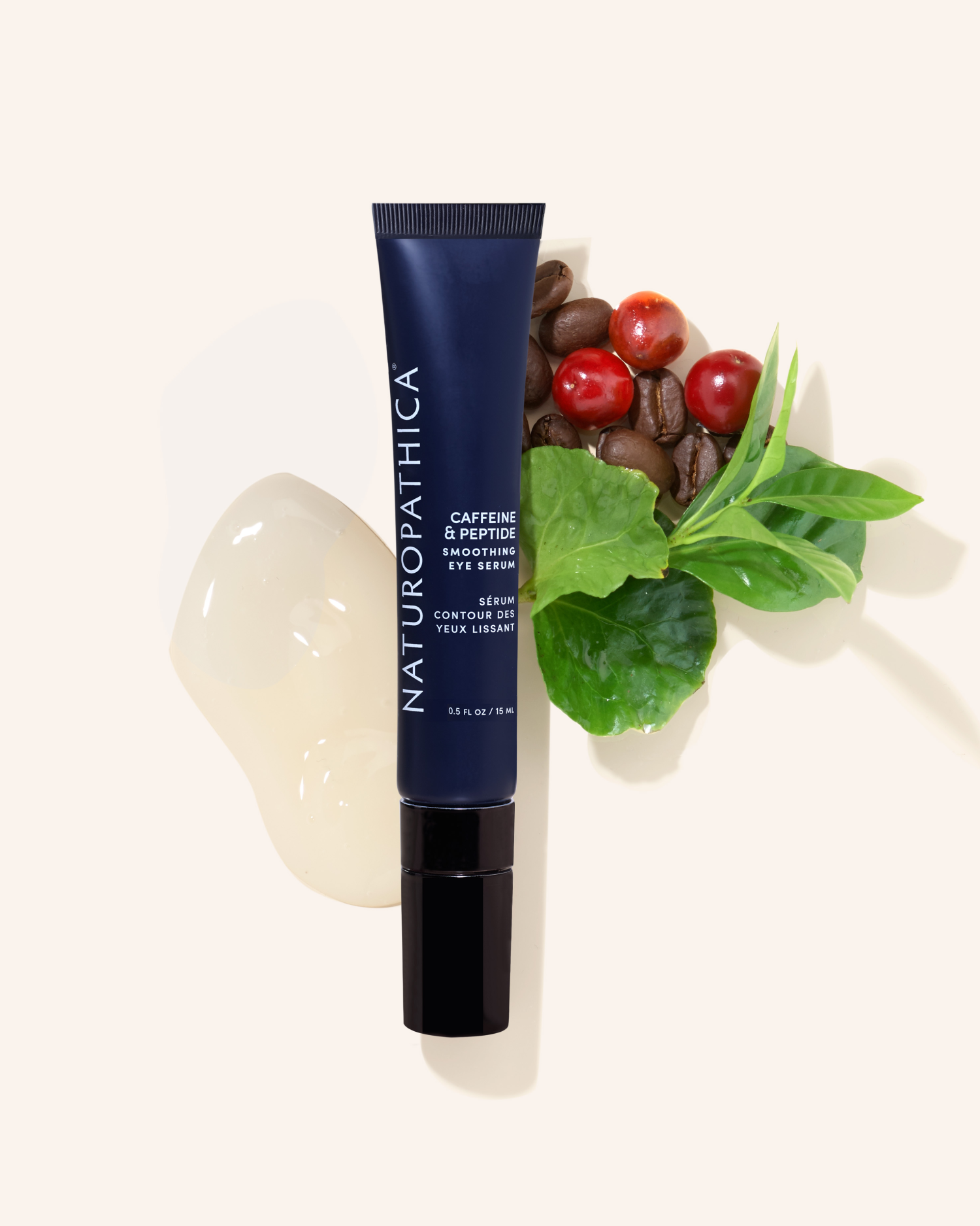 Caffeine + Peptide Smoothing Eye Serum – Naturopathica