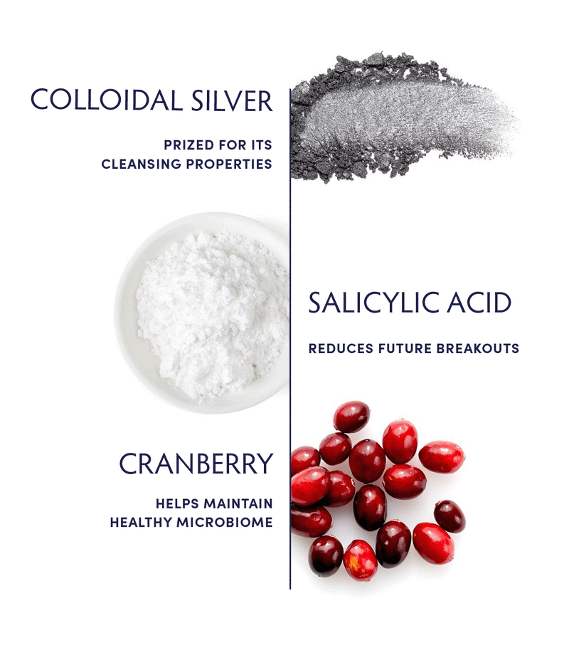 Colloidal Silver & Salicylic Acid Cleanser ingredients