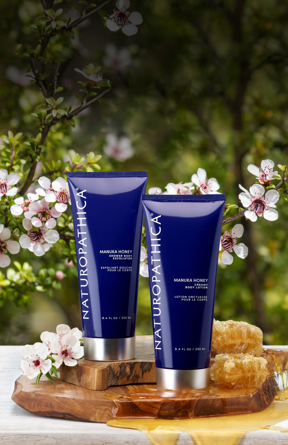 New Manuka Honey Creamy Body Lotion and Shower Body Exfoliator