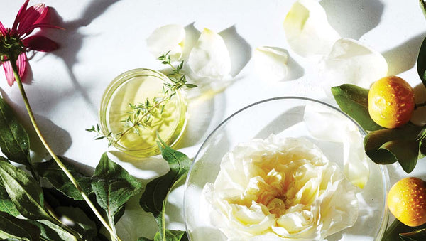 Naturopathica product ingredients laying on a table