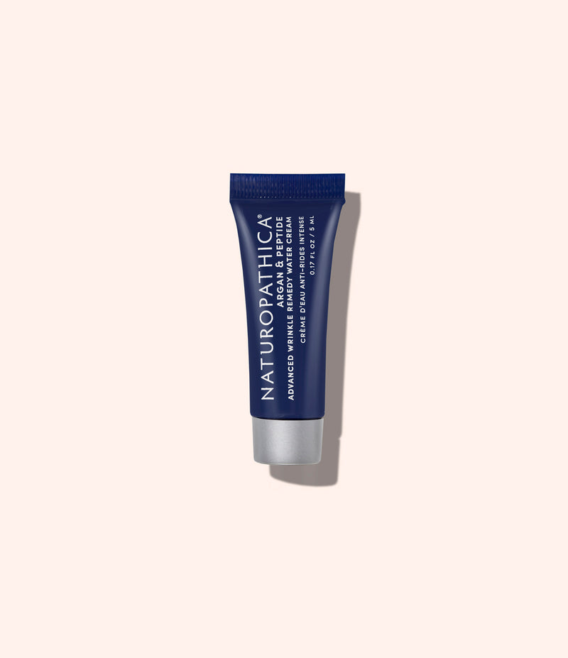 argan and peptide advanced wrinkle remedy water cream sample