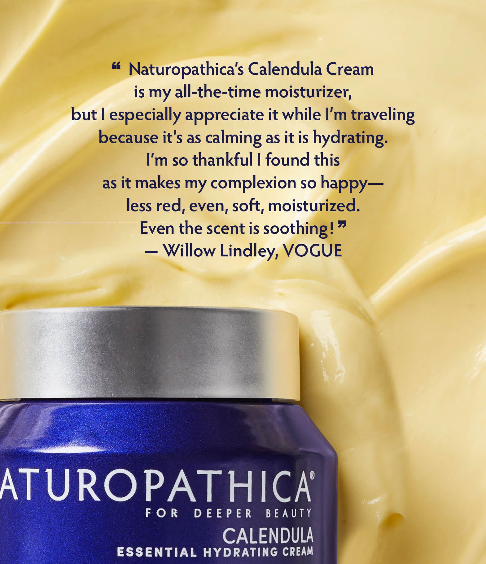 Calendula Essential Hydrating Cream Vogue Endorsement Quote