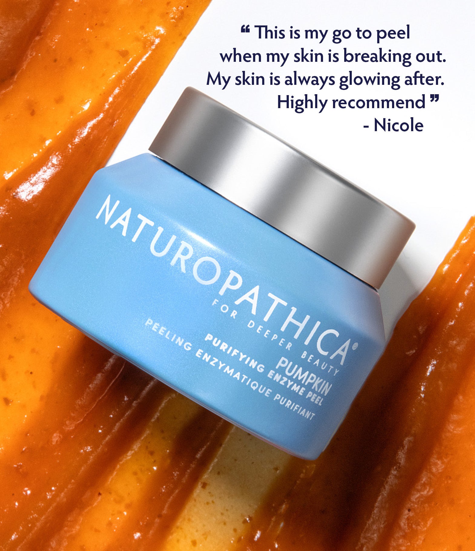 Pumpkin Purifying Enzyme Peel customer quote