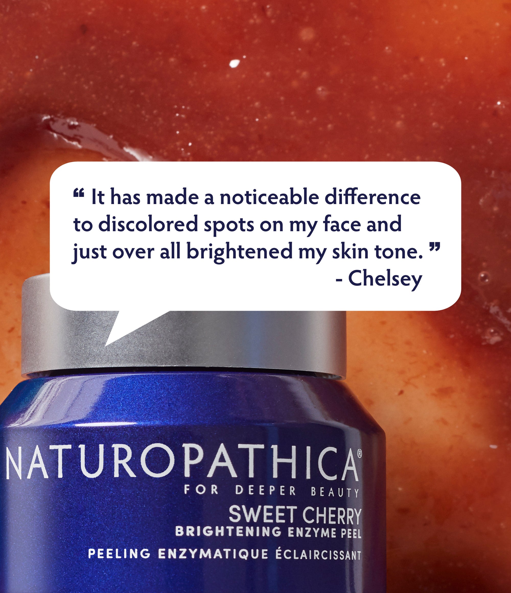 Sweet Cherry Brightening Enzyme Peel customer quote